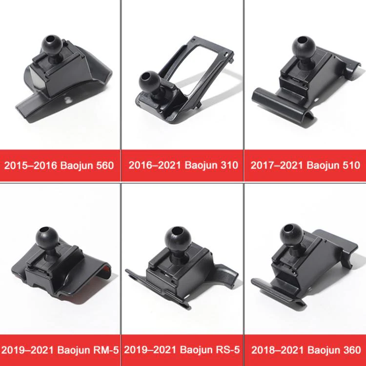 For BAOJUN 730 2017–2021 Car Air Vent Metal Gravity Phone Holder Mount(Black) - Image 7