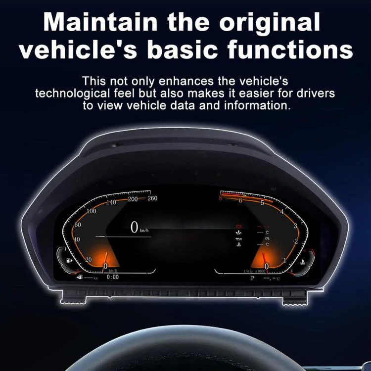 For BMW E60 / E61 2003-2009 Car HD LCD Multi-Mode Digital Odometer Speedometer with CarPlay - Image 3