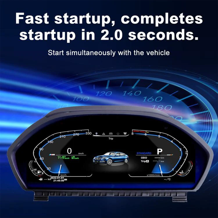 For BMW E60 / E61 2003-2009 Car HD LCD Multi-Mode Digital Odometer Speedometer with CarPlay - Image 5