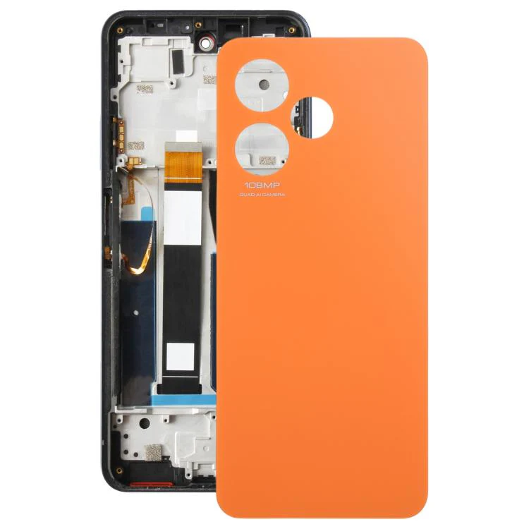 For Boost Celero 5G 2024 Glass Battery Back Cover(Orange)