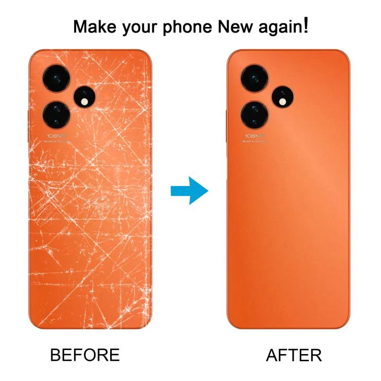 For Boost Celero 5G 2024 Glass Battery Back Cover(Orange) - Image 6