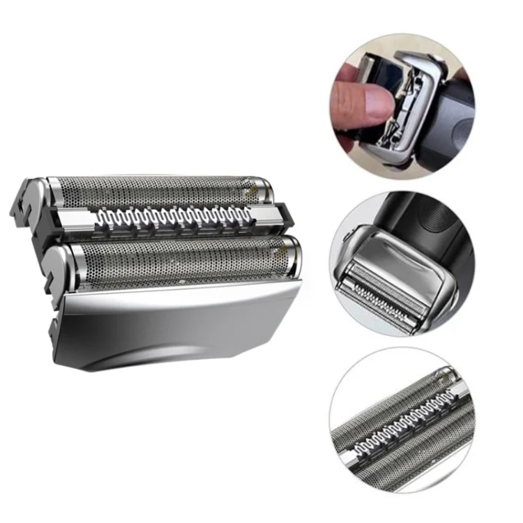 For BRAUN 70S Electric Shaver Silver Mesh Cutter Head Upgraded Version, Style: With Words(Plastic Package) - Image 5