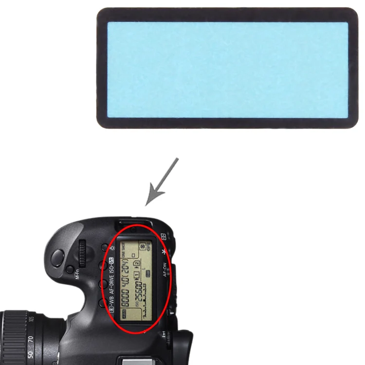 For Canon EOS 5D Mark IV Top Cover Shoulder LCD Outer Lens - Image 5