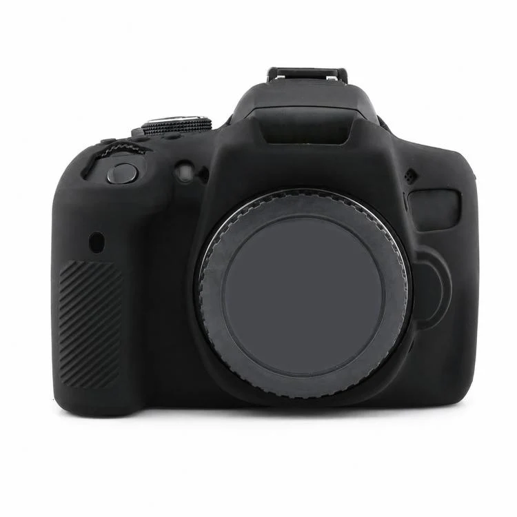 For Canon EOS 750D Soft Silicone Camera Protective Case(Black)