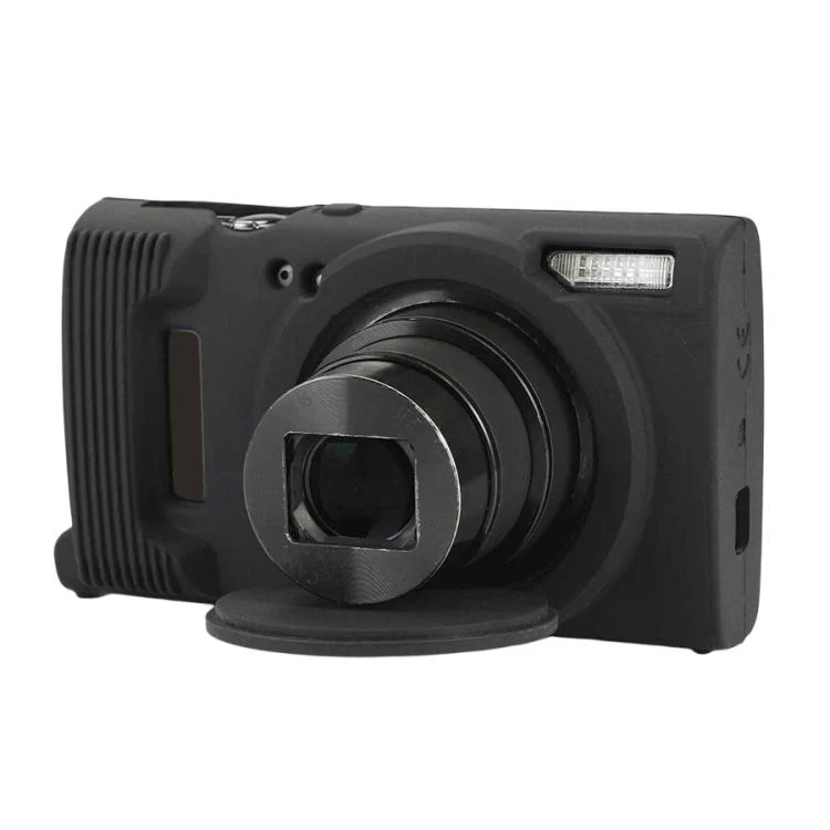 For Canon PowerShot ELPH 360 HS / IXY 650 Soft Silicone Camera Protective Case(Black)