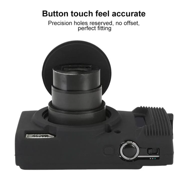 For Canon PowerShot ELPH 360 HS / IXY 650 Soft Silicone Camera Protective Case(Black) - Image 5