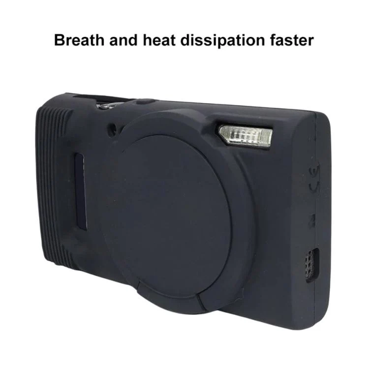 For Canon PowerShot ELPH 360 HS / IXY 650 Soft Silicone Camera Protective Case(Black) - Image 6