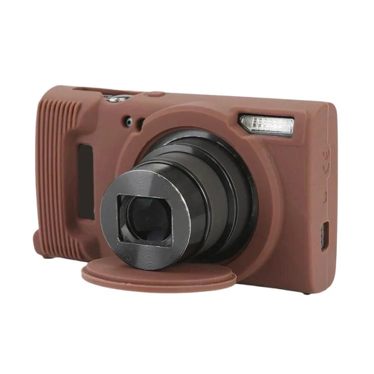 For Canon PowerShot ELPH 360 HS / IXY 650 Soft Silicone Camera Protective Case(Coffee)