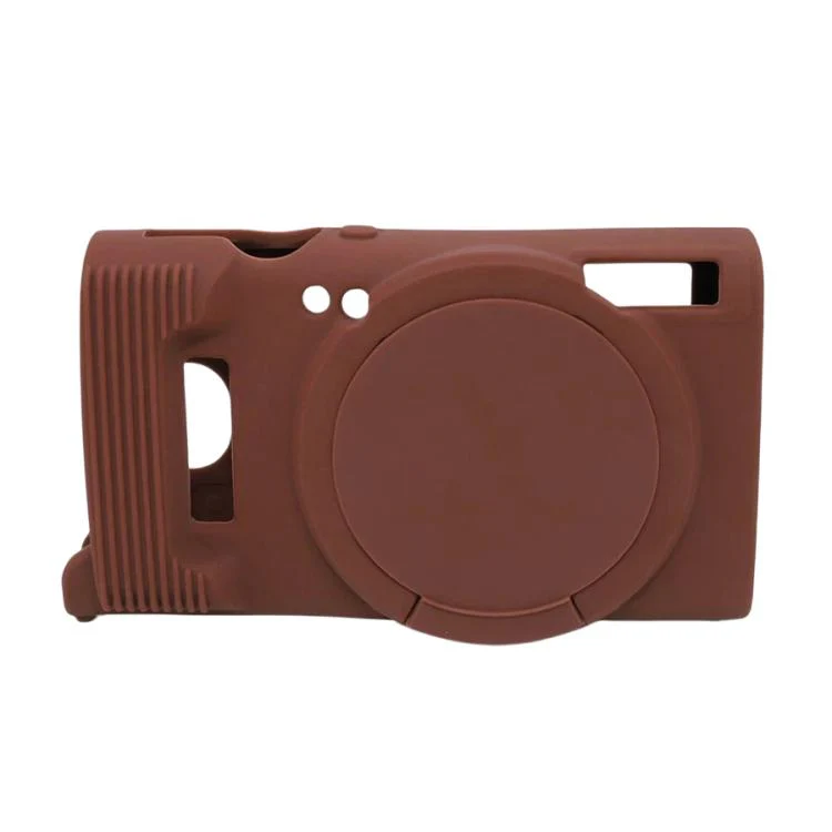 For Canon PowerShot ELPH 360 HS / IXY 650 Soft Silicone Camera Protective Case(Coffee) - Image 2