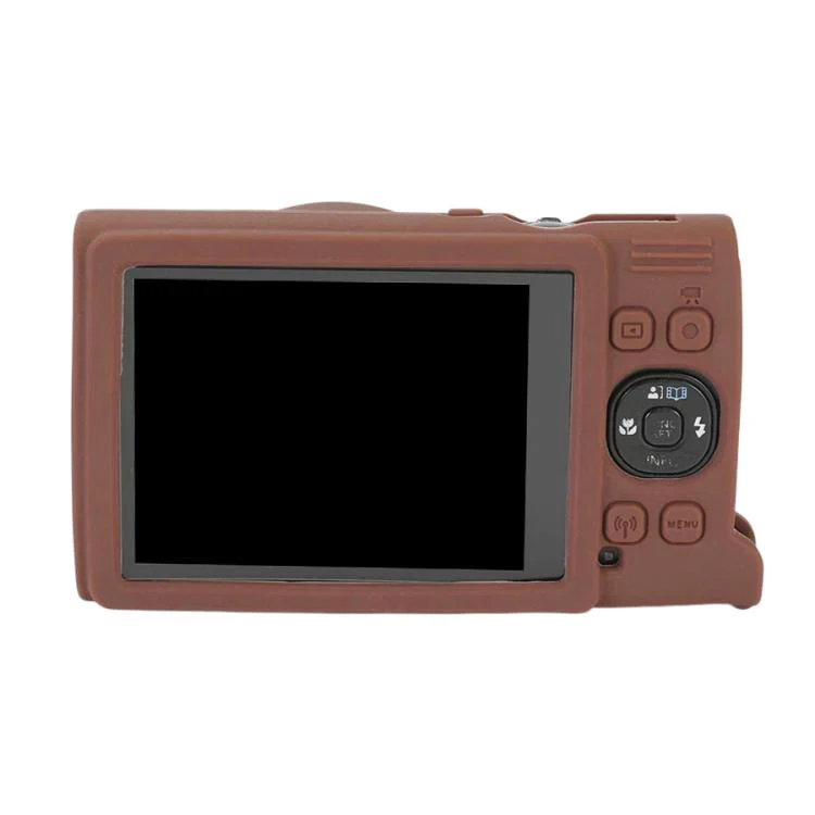 For Canon PowerShot ELPH 360 HS / IXY 650 Soft Silicone Camera Protective Case(Coffee) - Image 3