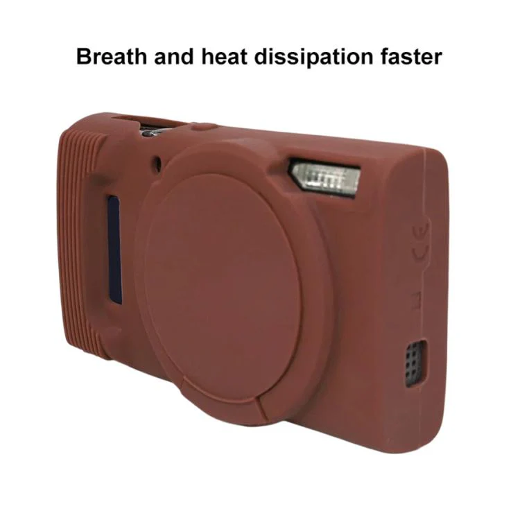 For Canon PowerShot ELPH 360 HS / IXY 650 Soft Silicone Camera Protective Case(Coffee) - Image 6