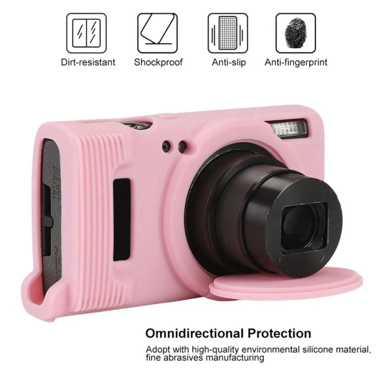 For Canon PowerShot ELPH 360 HS / IXY 650 Soft Silicone Camera Protective Case(Pink) - Image 4