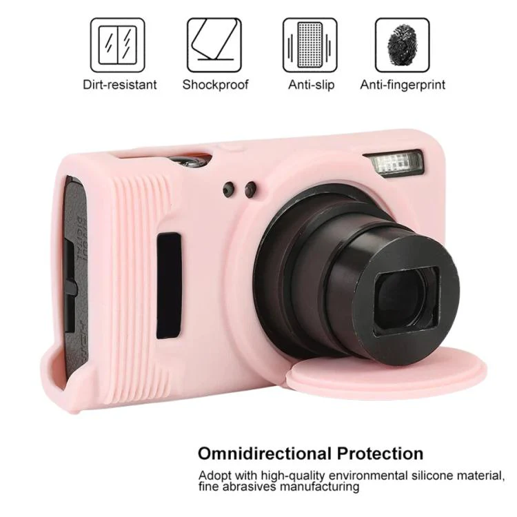 For Canon PowerShot ELPH 360 HS / IXY 650 Soft Silicone Camera Protective Case(Sweet Smoke Pink) - Image 4