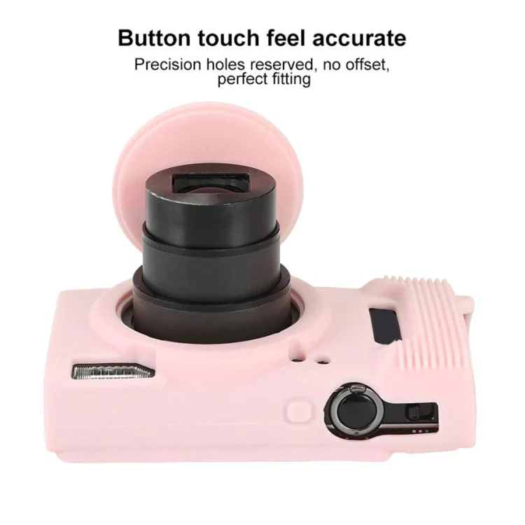 For Canon PowerShot ELPH 360 HS / IXY 650 Soft Silicone Camera Protective Case(Sweet Smoke Pink) - Image 5