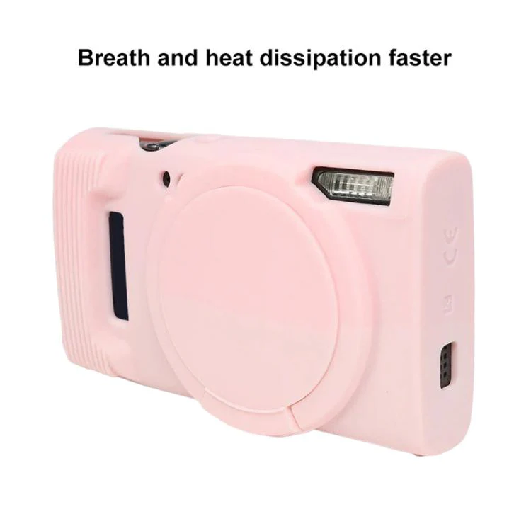 For Canon PowerShot ELPH 360 HS / IXY 650 Soft Silicone Camera Protective Case(Sweet Smoke Pink) - Image 6