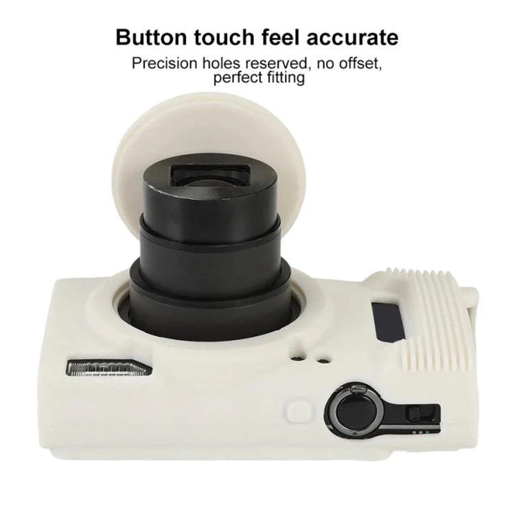 For Canon PowerShot ELPH 360 HS / IXY 650 Soft Silicone Camera Protective Case(White) - Image 5