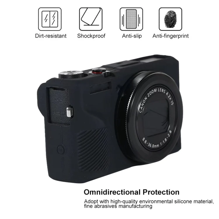 For Canon PowerShot G7 X Mark III / G7X III / G7X3 Soft Silicone Protective Case(Coffee) - Image 4