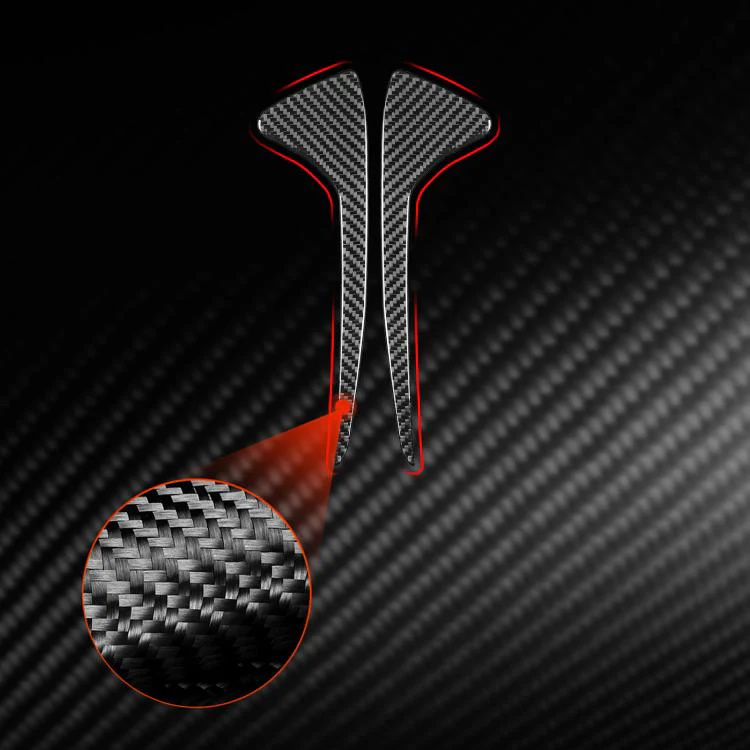 For Chevrolet Corvette C8 2pcs /Set Front Groove Side Decoration Sticker(Black) - Image 5