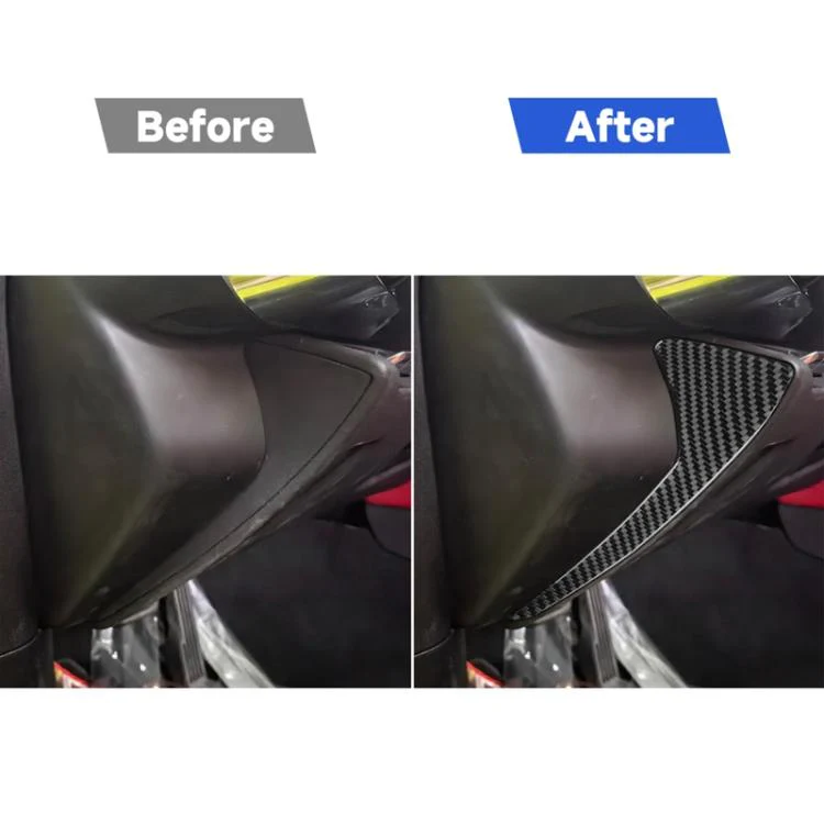 For Chevrolet Corvette C8 2pcs /Set Front Groove Side Decoration Sticker(Black) - Image 6