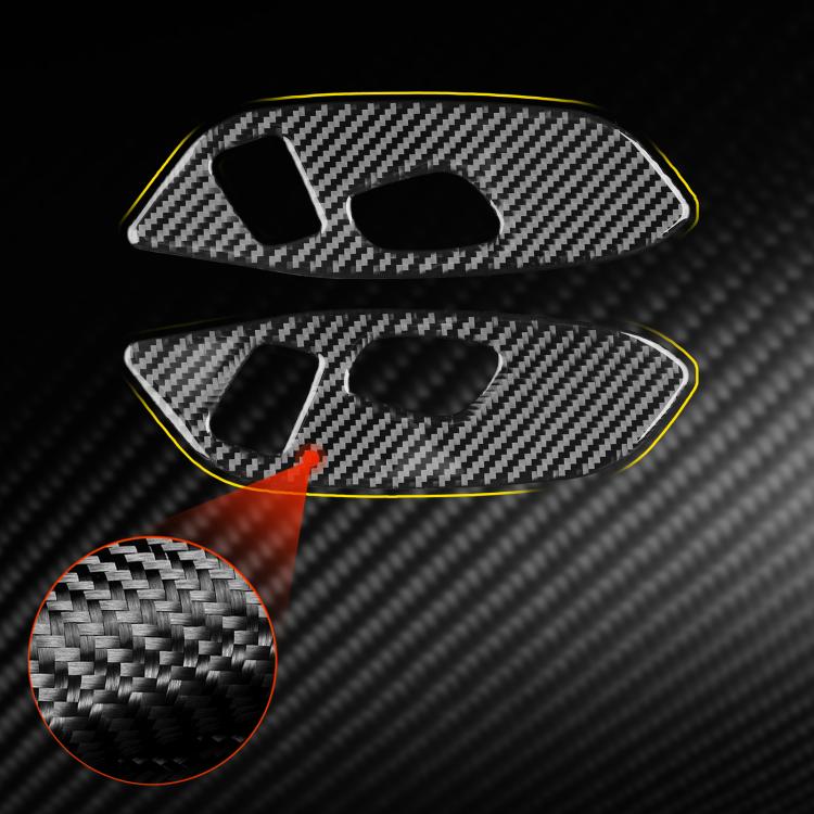 For Chevrolet Corvette C8 2pcs /Set Seat Adjustment Switch Frame Sticker(Black) - Image 5