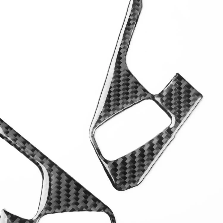 For Chevrolet Corvette C8 2pcs /Set Steering Wheel Button Frame Sticker(Black) - Image 4