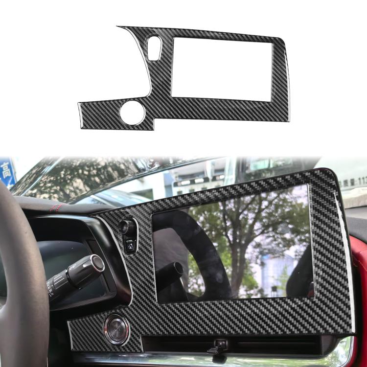 For Chevrolet Corvette C8 Left-Hand Drive Central Control Screen Frame Sticker(Black) - Image 2