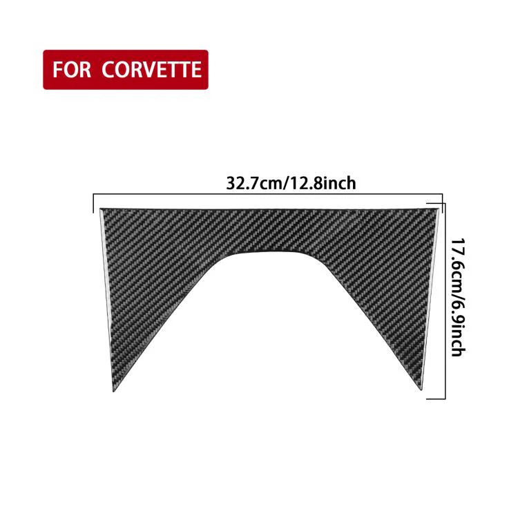 For Chevrolet Corvette C8 Roof Center Decoration Sticker(Black) - Image 3