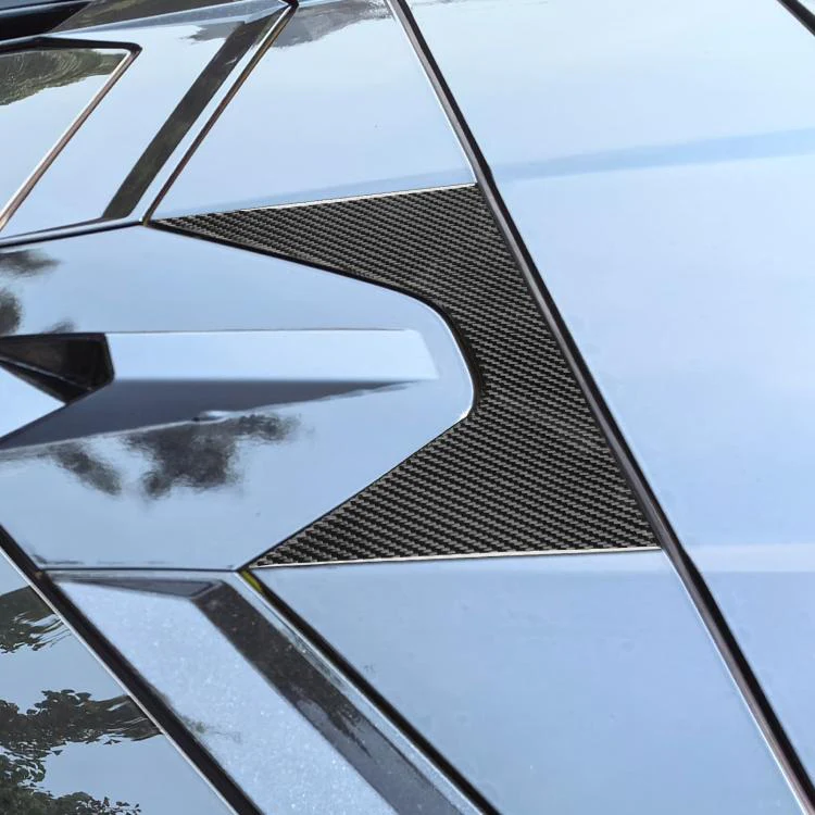 For Chevrolet Corvette C8 Roof Center Decoration Sticker(Black) - Image 7