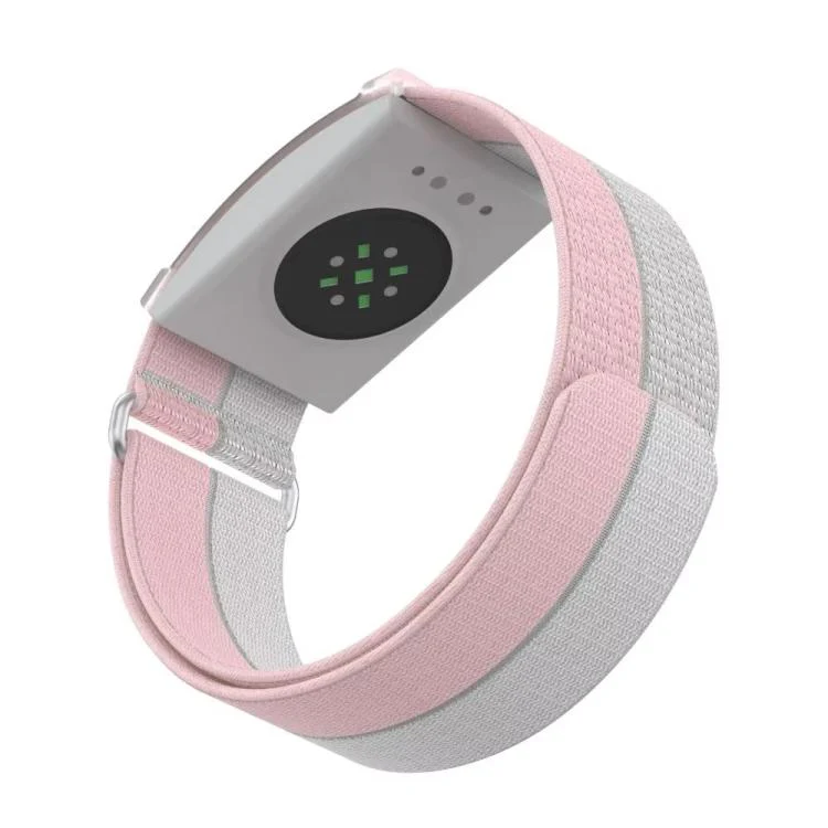 For COROS Heart Rate Monitor xDfind Metal Buckle Feather Yarn Breathable Nylon Quick-release Watch Band, Size:L Wrist Circumference 170-235mm(Pink) - Image 2