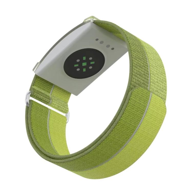 For COROS Heart Rate Monitor xDfind Metal Buckle Feather Yarn Breathable Nylon Quick-release Watch Band, Size:S Wrist Circumference 135-170mm(Green) - Image 2