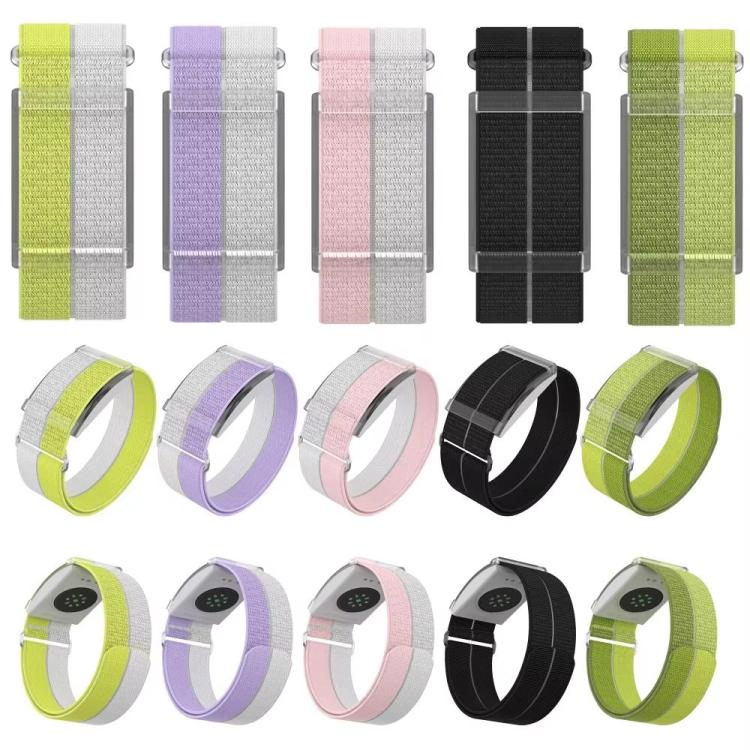 For COROS Heart Rate Monitor xDfind Metal Buckle Feather Yarn Breathable Nylon Quick-release Watch Band, Size:S Wrist Circumference 135-170mm(Green) - Image 4