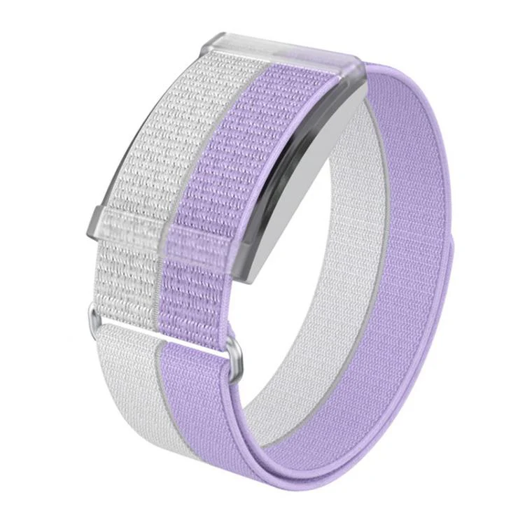 For COROS Heart Rate Monitor xDfind Metal Buckle Feather Yarn Breathable Nylon Quick-release Watch Band, Size:S Wrist Circumference 135-170mm(Purple)