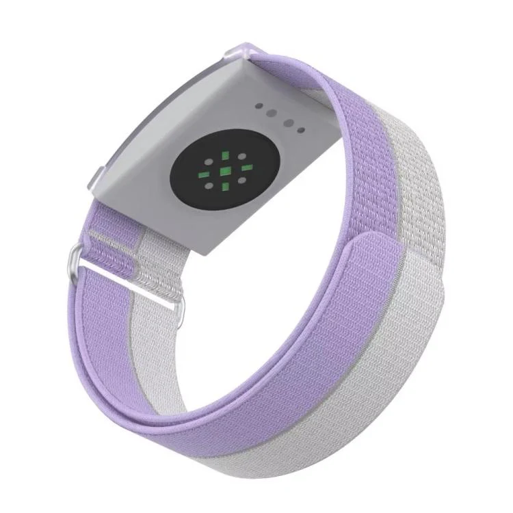 For COROS Heart Rate Monitor xDfind Metal Buckle Feather Yarn Breathable Nylon Quick-release Watch Band, Size:S Wrist Circumference 135-170mm(Purple) - Image 2