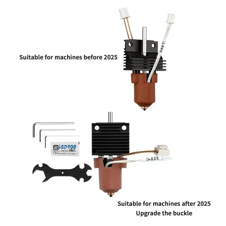 For Creality K1 / K1C / K1 Max Ceramic Hot End Kit High Flow Printer Accessory, Spec: Without Heatsink 0.8mm - Image 7