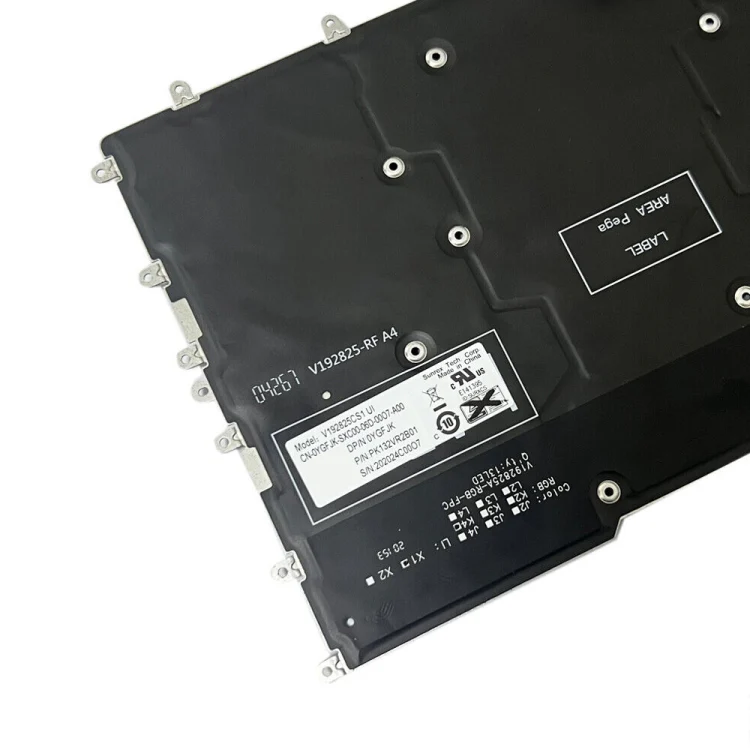For Dell Alienware M15 / R3 / R4 US Version RGB Backlight Laptop Keyboard(YGFJK PK132VR2B01) - Image 5