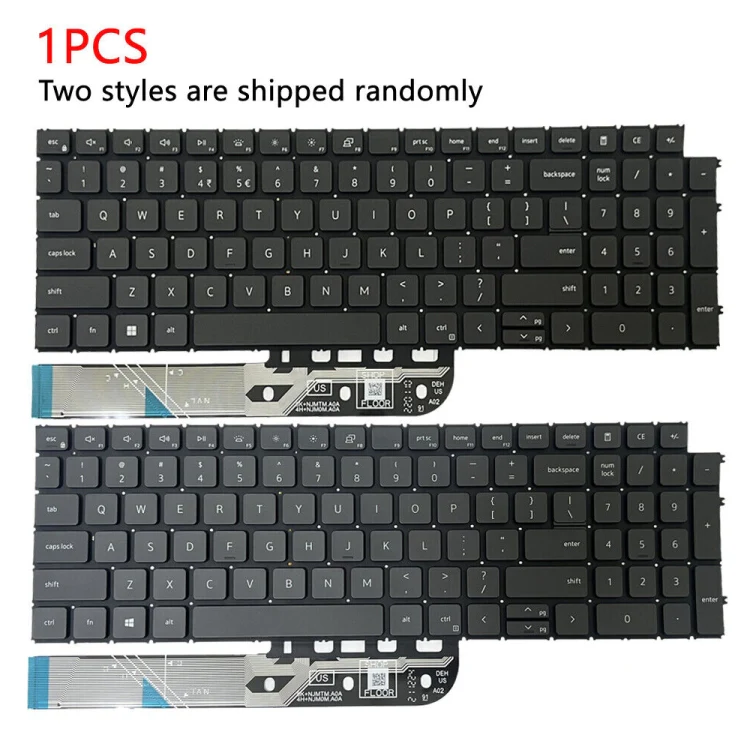 For Dell Inspiron 15-3511 3515 5510 7510 16-7610 US Version Backlight Laptop Keyboard(Black) - Image 2