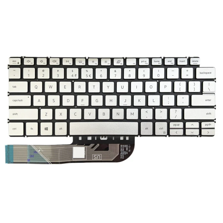 For Dell Inspiron 7490 / Vostro 5390 US Version Backlight Laptop Keyboard(Silver) - Image 2