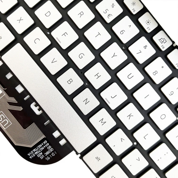 For Dell Inspiron 7490 / Vostro 5390 US Version Backlight Laptop Keyboard(Silver) - Image 4