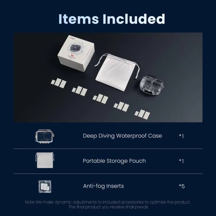 For DJI Action 6 aMagisn 60m Waterproof Case Deep Diving Housing with Dual Lock(Transparent) - Image 15