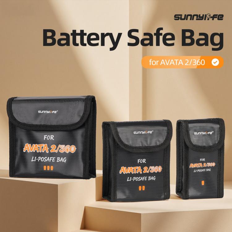 For DJI Avata 2 / 360 Sunnylife Battery Explosion-proof Safe Bag Protective Li-Po Safe Bag, Quantity:For 1pc Battery - Image 2