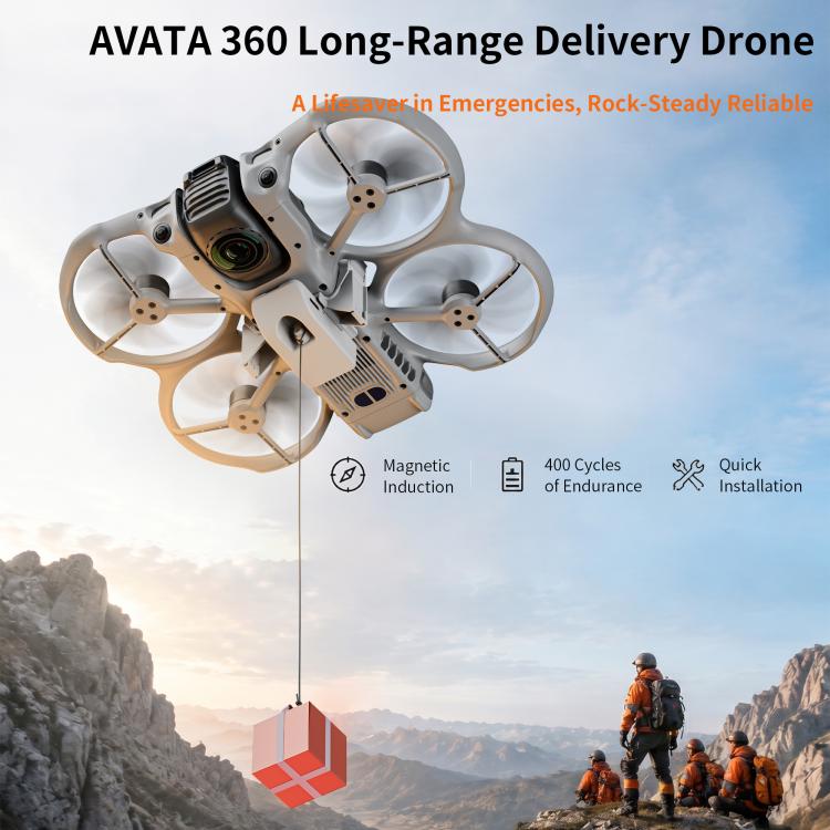 For DJI Avata 360 STARTRC Geomagnetic Air-Dropping System Thrower Parabolic (Grey) - Image 6