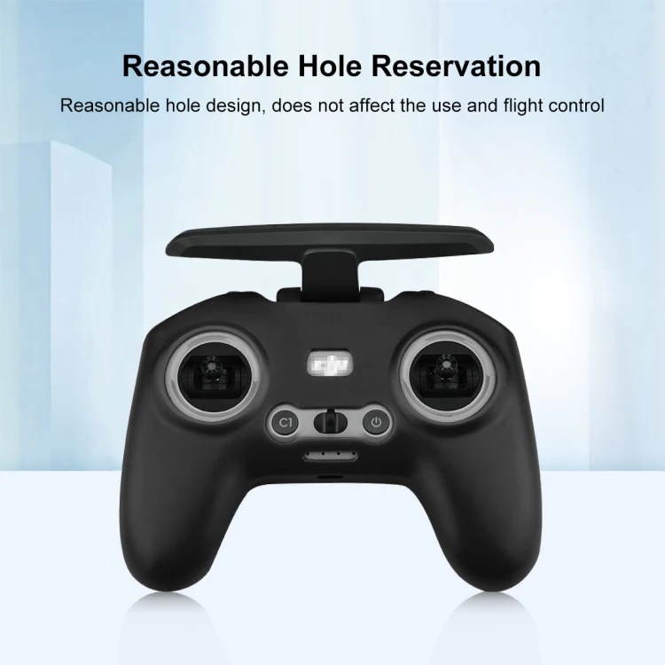 For DJI FPV Combo Remote Control PULUZ Silicone Protective Case (Black) - Image 4