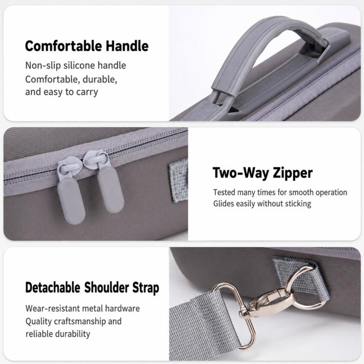 For DJI Lito 1 Drone Kit Storage Case Portable Outdoor Shoulder Bag(Gray) - Image 7