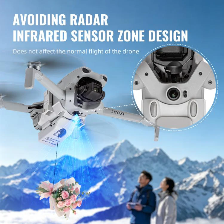 For DJI Lito 1 / X1 STARTRC Air-Dropping System Thrower Parabolic (Grey) - Image 12
