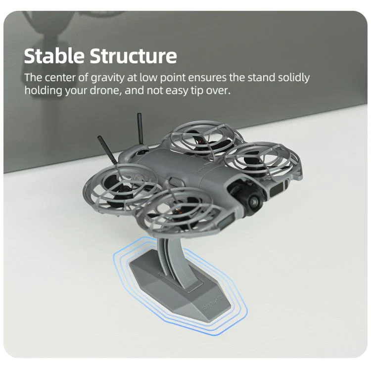 For DJI Neo 2 Sunnylife Desktop Display Stand Drone Mount Exhibition Base Bracket (Dark Gray) - Image 6