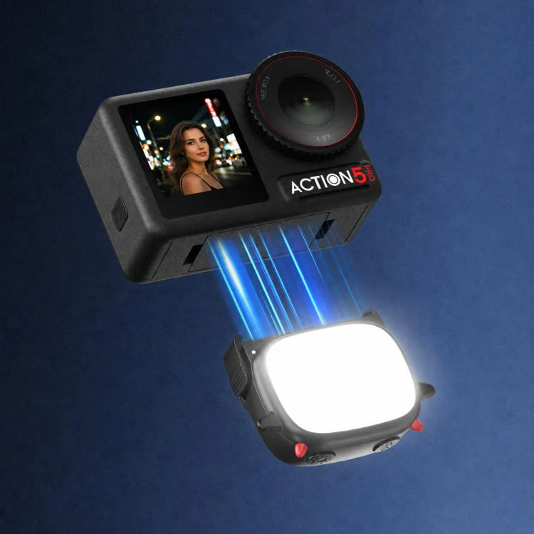 For DJI Osmo Action 3 / 4 / 5 Pro BRDRC Handheld Selfie Monster Fill Light Accessory