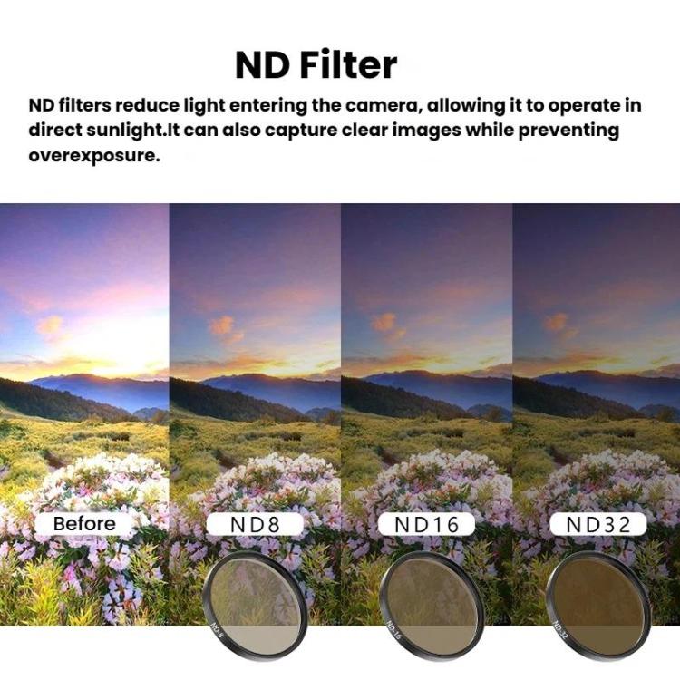 For DJI Osmo Action 6 Camera Lens Filter CPL+ND16+ND32+Diffusion1/4 - Image 5