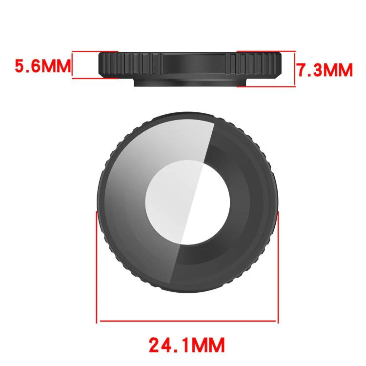 For DJI Osmo Action 6 Camera Lens UV Filter Protector Glass Cover(Black) - Image 3