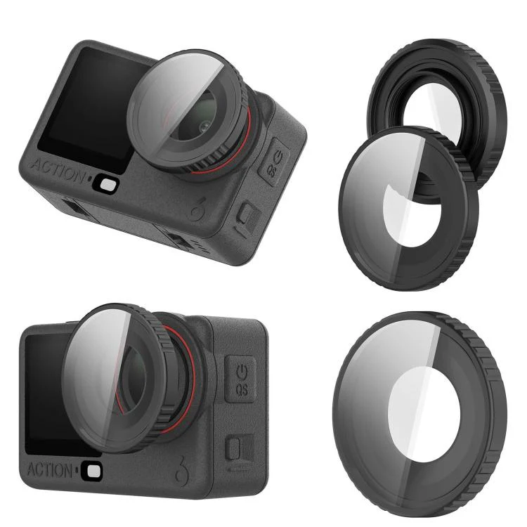 For DJI Osmo Action 6 Camera Lens UV Filter Protector Glass Cover(Black) - Image 5