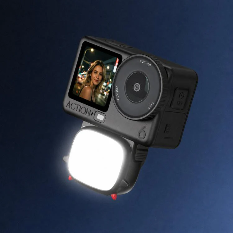 For DJI Osmo Action 6 / Nano BRDRC Handheld Selfie Monster Fill Light Accessory